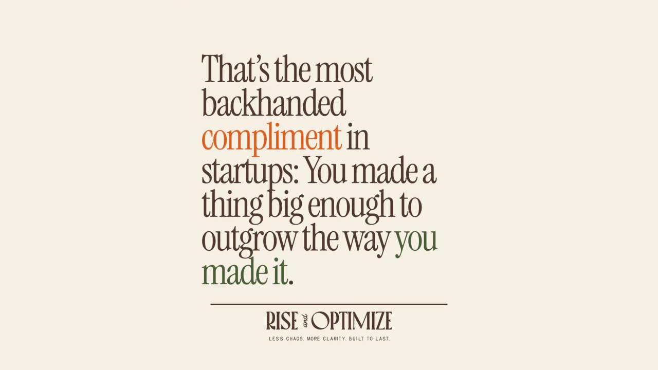 You're Not the Bottleneck. You're the Proof It Worked.